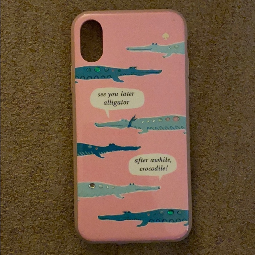 Kate Spade iPhone X Crocodile Alligator case